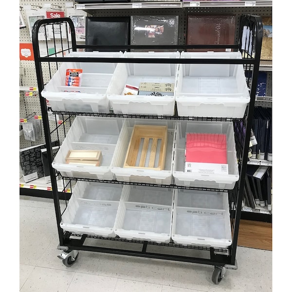 Effizient 2-sided Grocery Cart with 5 shelves - EF745-FC