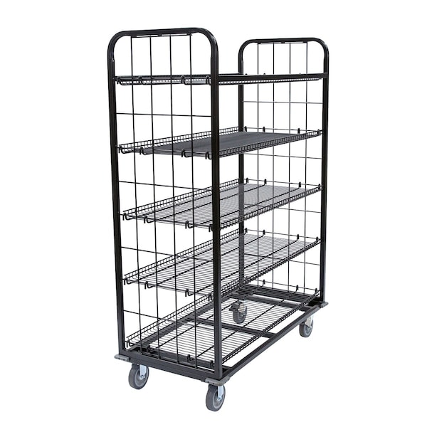 Effizient 2-sided Grocery Cart with 5 shelves - EF745-FC