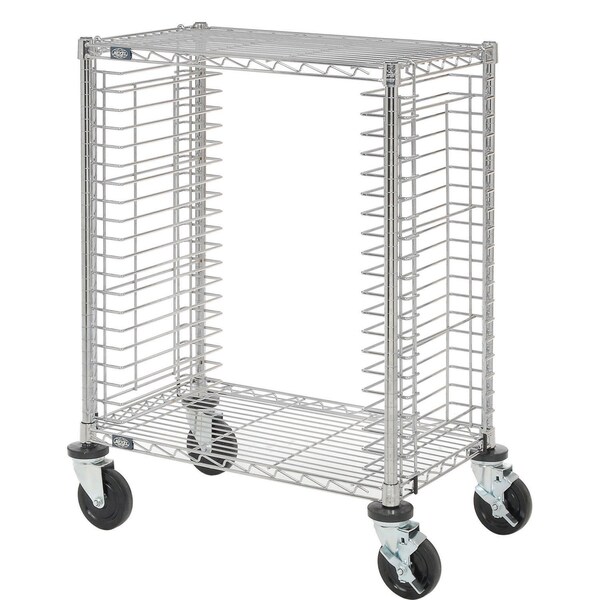 Nexel Side Load Wire Tray Cart with 19 Tray Capacity, 30L x 18W x 40H - 168315