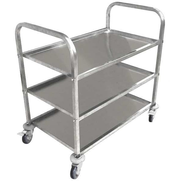 Zoro Select Food Service Cart, Stainless Steel, 450 lb - 35ZW26