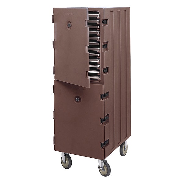 Cambro Food Delivery Cart, Trays, Brown, Cap 24 - EA1826DTC131