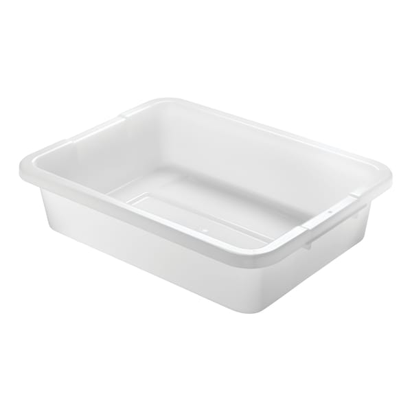 Rubbermaid Commercial Bus/Utility Box, 15 in. x 20 in. x 5 in., White - FG334992WHT