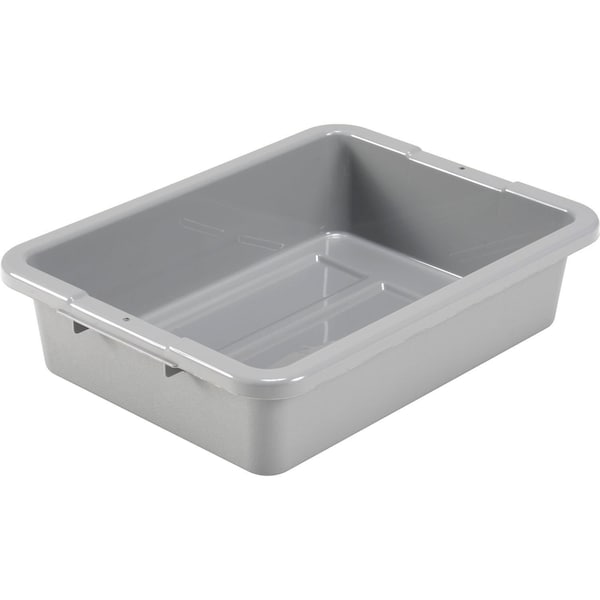 Global Industrial NSF Plastic Bus Tub, 20L x 15W x 5H, Gray - 493681GY