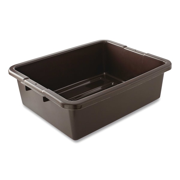 Rubbermaid Commercial Bus/Utility Box, 17.3" x 7" x 21.5" Brown, 100PK - FG335192BRN