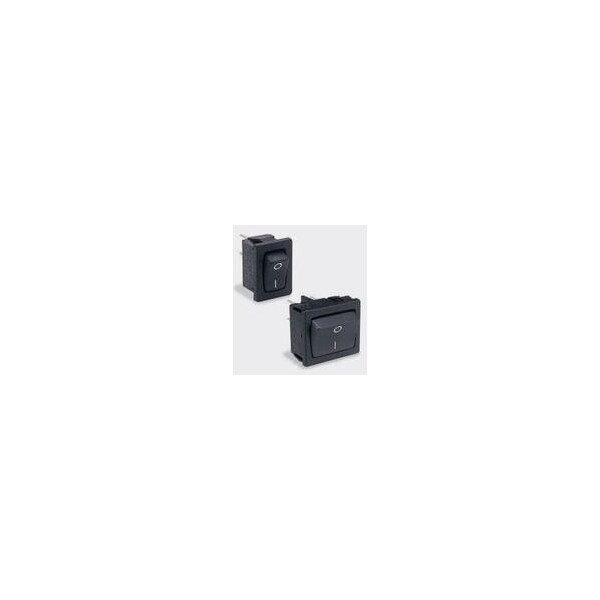 Interruptor basculante arcoeléctrico, encendido-apagado, 10A, 24Vdc, terminal de conexión rápida, actuador basculante, montaje en panel - H8653VBBR2-577W