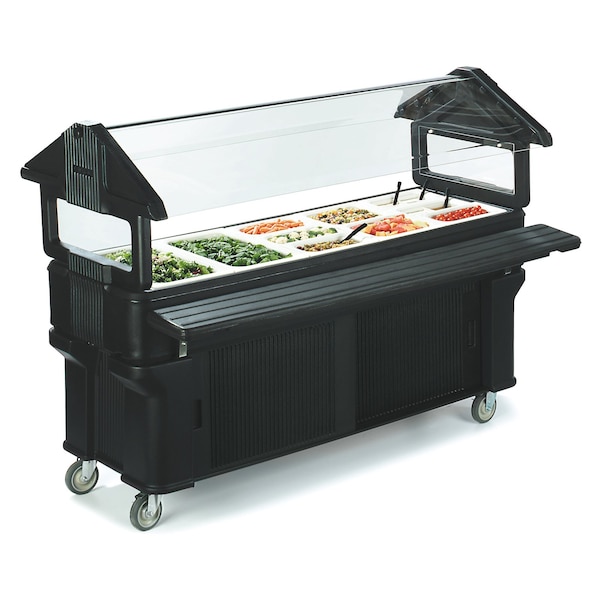 Carlisle Foodservice Portable w/Strg, Legs, 6 ft.x2 ft.x4.2 ft. - 661103