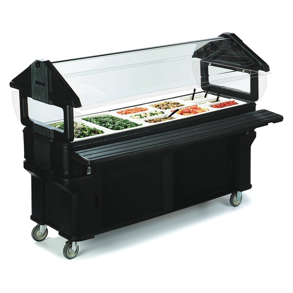 Carlisle Foodservice Portable w/Strg, Legs, 6 ft.x2 ft.x4.2 ft. - 661103