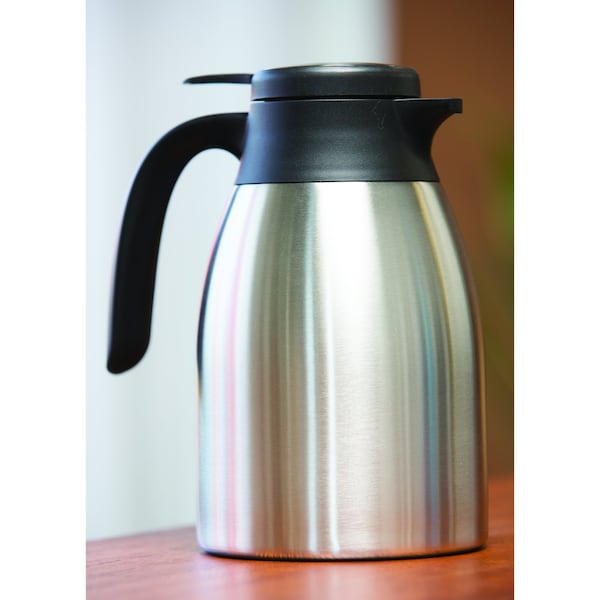 Service Ideas Flow Control Carafe, Vacuum Insulated, 0.6L, Stainless Steel - FCC06SS
