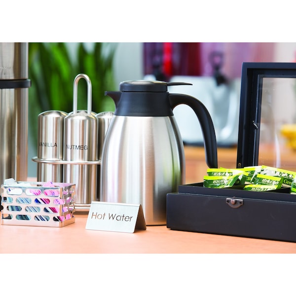 Service Ideas Flow Control Carafe, Vacuum Insulated, 0.6L, Stainless Steel - FCC06SS