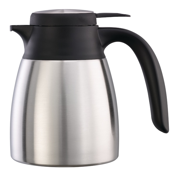Service Ideas Flow Control Carafe, Vacuum Insulated, 0.6L, Stainless Steel - FCC06SS