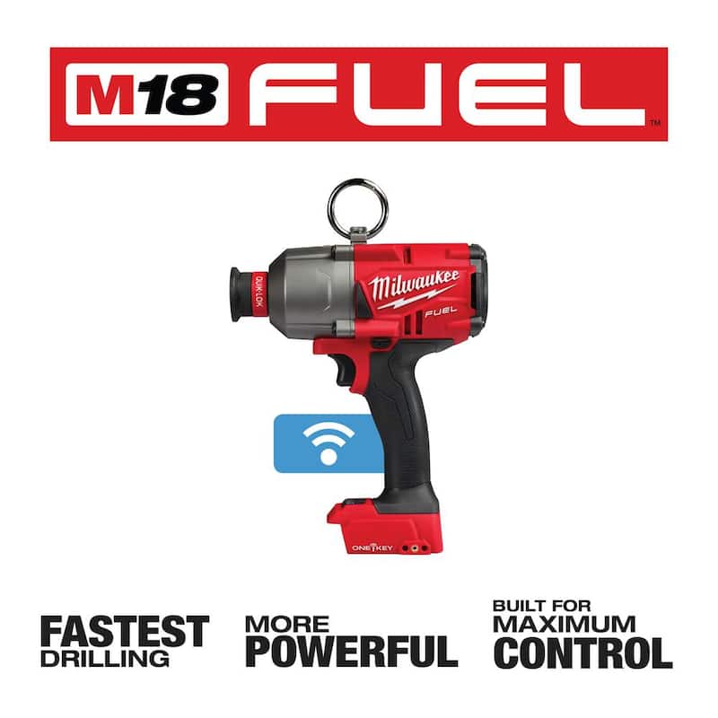 Llave de Impacto de Alto Torque Milwaukee M18 FUEL ONE-KEY 18V de Ion de Litio sin Escobillas Inalámbrica de 7/16 pulgadas (Herramienta Solamente) - 2865-20
