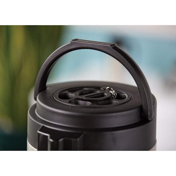 Service Ideas Original Thermal Container, Stainless Vacuum Inuslated, 1.5 Gallon, Brushed Finish - GIU15GV2