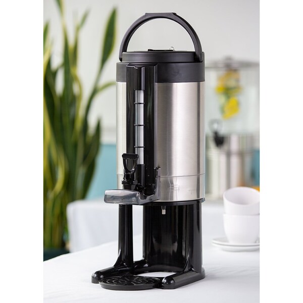Service Ideas Original Thermal Container, Stainless Vacuum Inuslated, 1.5 Gallon, Brushed Finish - GIU15GV2