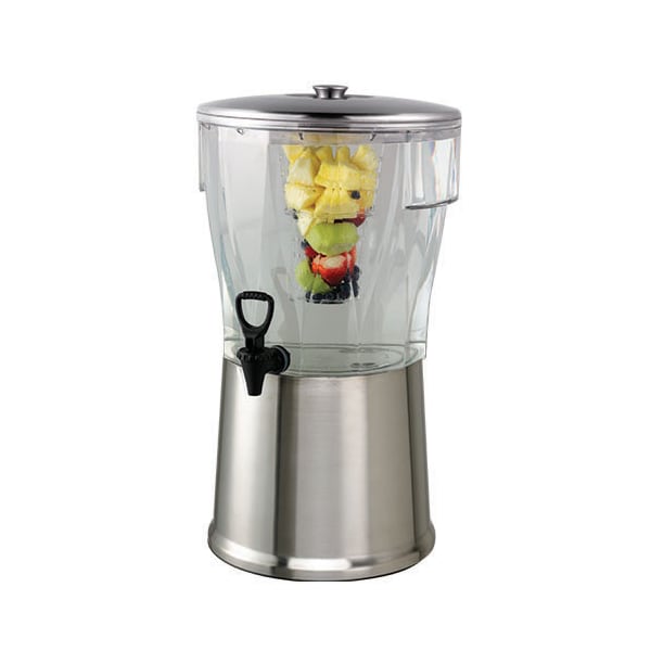 Service Ideas Beverage Dispenser, Round, 5 Gallon, Stainless Steel - CBDRT5SS