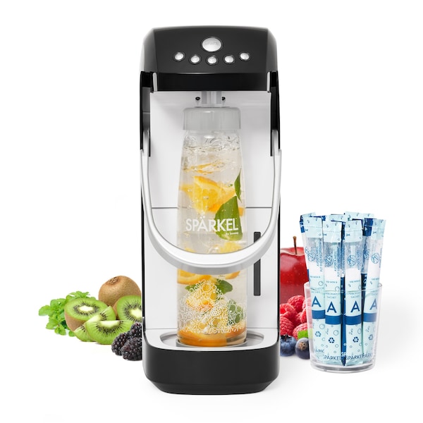 Sparkel Beverage System Home Sparkling Water and Soda Maker - Black - BOI-003-002-B
