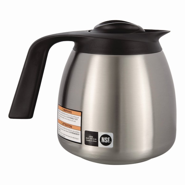 Bunn Thermal Carafe, Stainless Steel, 1.9 Liter - 51746.0001