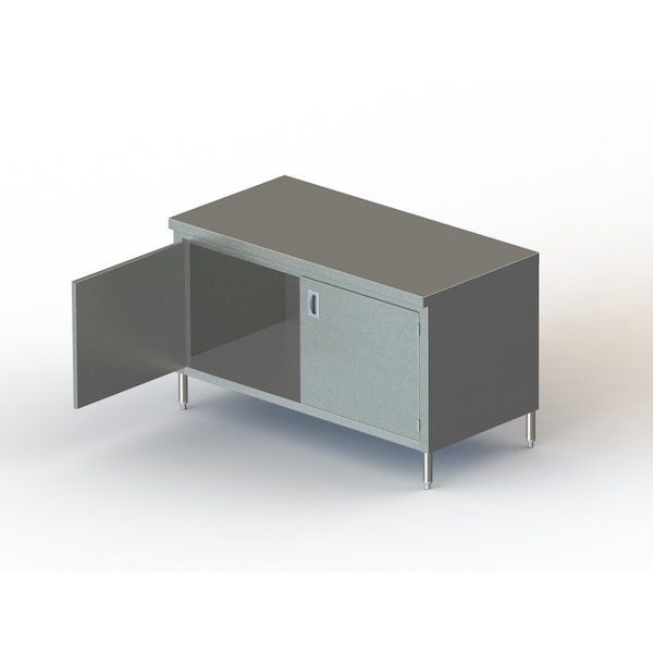 Aero Manufacturing Delux Enclosed Based Cabinet Hinged Doors, 30" W X 84" L-R - 3TSOHD-3084