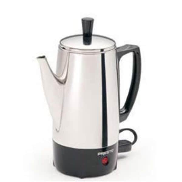 National Presto National Presto Industries 02822 6 Cup Stainless Steel Coffee Maker - 2822