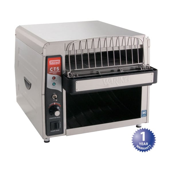 Waring Products Toaster, Conveyor , 120V, 1800W - CTS1000