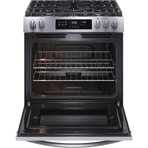 Almo 30-in. Stainless Steel Front Control Gas Range with Quick Boil & Even Baking Technology - FCFG3062AS