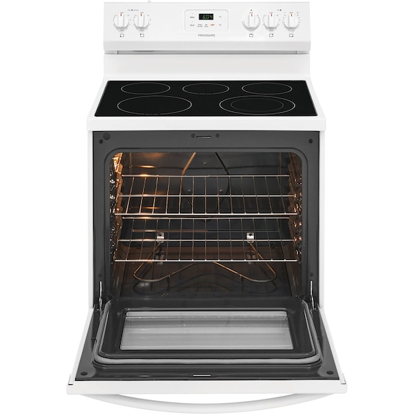 Almo Frigidaire 30-in. Electric Smooth Top Freestanding Manual Clean Range - FCRE3052AW