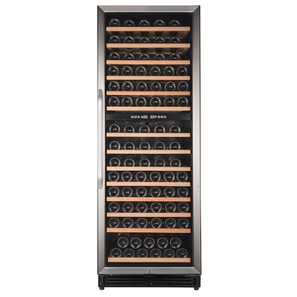 Avanti Avanti 148 Bottle Dual-Zone Wine Cooler, Stainless Steel with Black Cabinet - WCF148DE3S