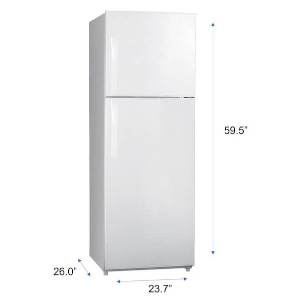 Premium Levella 10.1 cu ft Frost Free Top Freezer Refrigerator in Stainless Steel - PRN10160HS