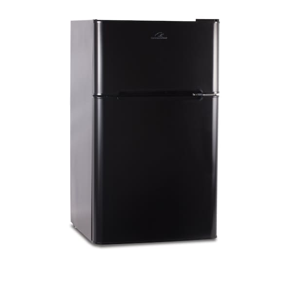 Commercial Cool 3.2 Cu. Ft. 2 Door Refrigerator , Freezer, Black - CCRD32B