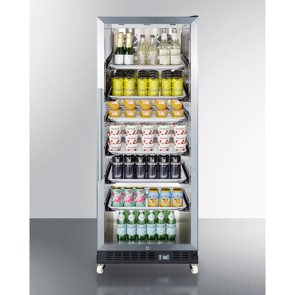 Summit 24" Wide Mini Reach-In Beverage Center with Dolly - SCR1156RI