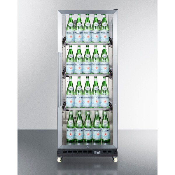Summit 24" Wide Mini Reach-In Beverage Center with Dolly - SCR1156RI