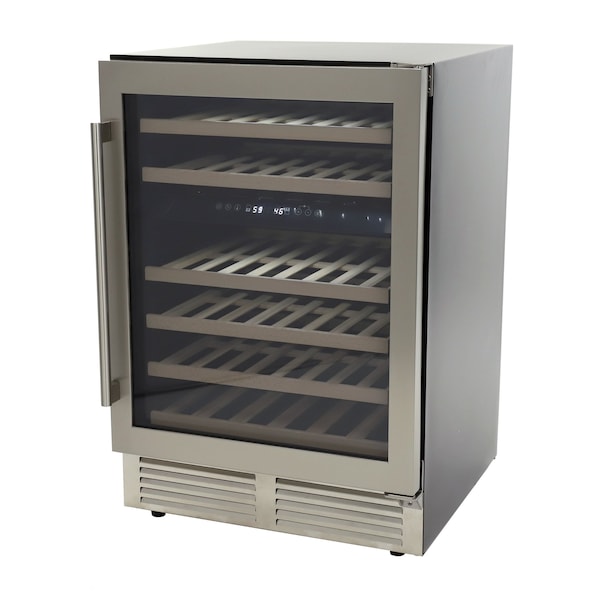 Avanti 43 Bottle DESIGNER Series Dual-Zone Wine Cooler, Stainless Steel - WCD46DZ3S