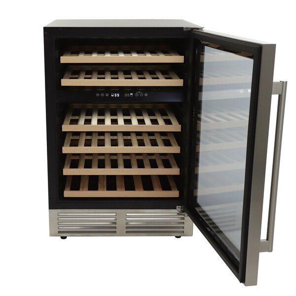 Avanti 43 Bottle DESIGNER Series Dual-Zone Wine Cooler, Stainless Steel - WCD46DZ3S