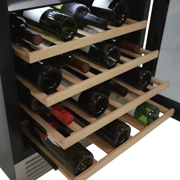 Avanti 43 Bottle DESIGNER Series Dual-Zone Wine Cooler, Stainless Steel - WCD46DZ3S