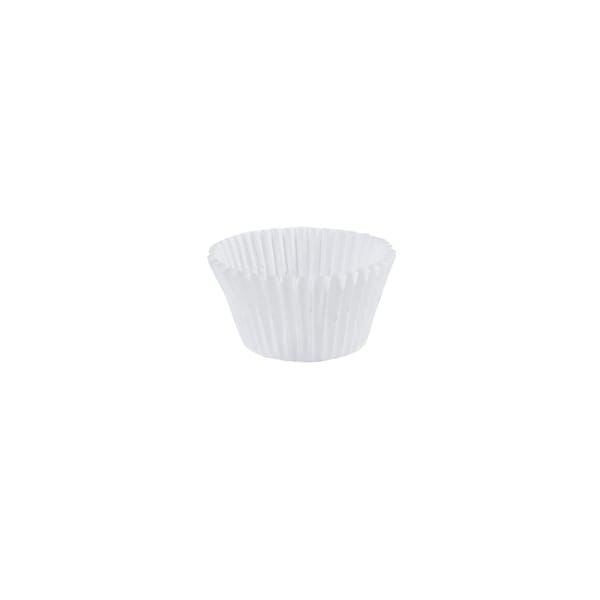 Paterson Fluted Baking Cups, 3-1/2in, White, 10000 PK - CG01009