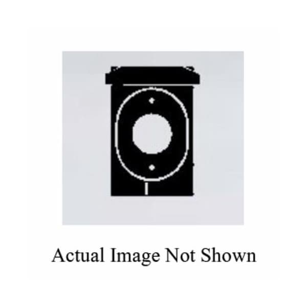 Mulberry Electrical Box Cover, 1 Gang, Rectangular, Aluminum, Twist-Lock® Receptacle Cover - 30528