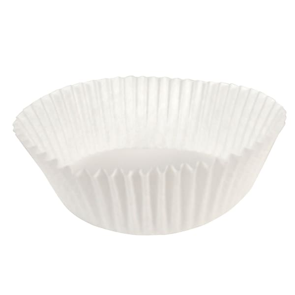 Paterson Fluted Bake Cups, 5-1/2in, White, 10000 PK - CG01057
