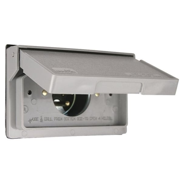 Eaton S3999SP Weatherproof Cover, 34 in L, 434 in W, Plastic, Gray - S3999-SP-L