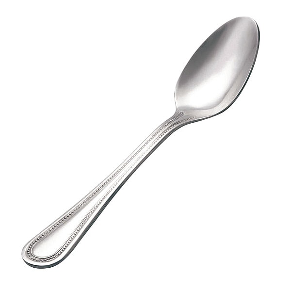 Vollrath Bouillon Spoon, 6.12 in L, Silver, PK12 - 48225