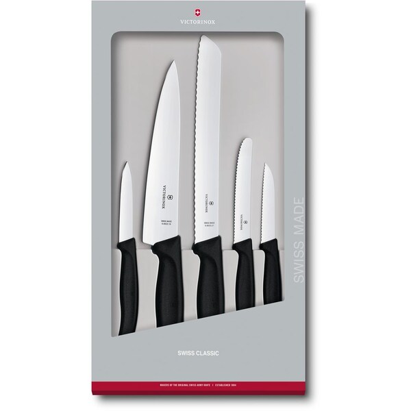 Swiss Army Brands 2024 Victorinox Swiss Classic 5 Piece Kitchen Set, Black - VIC-6.7133.5G