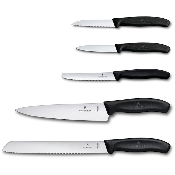 Swiss Army Brands 2024 Victorinox Swiss Classic 5 Piece Kitchen Set, Black - VIC-6.7133.5G