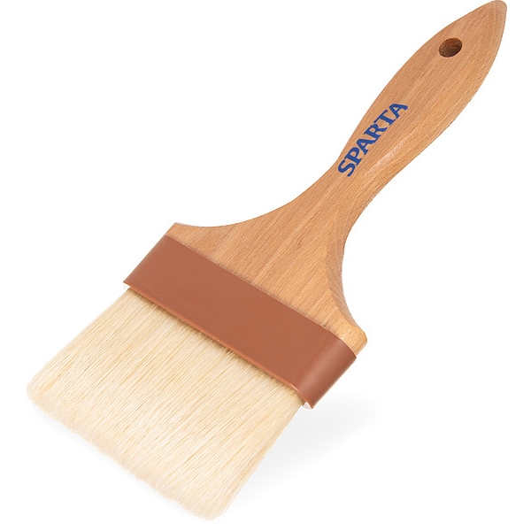 Sparta Basting Brush, 9 1/4 in L, Wood Handle - 4037600