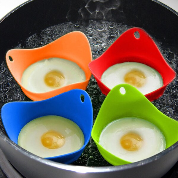 1947Kitchen Silicone Egg Poaching Cups Set, 6PK - TI-6SEP-MIX
