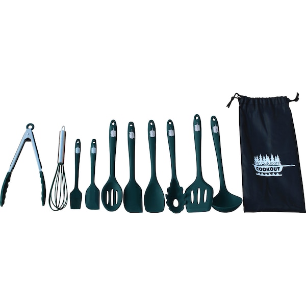King Kooker Green Silicone Coated, 10pc, Carry Bag - MOCU10