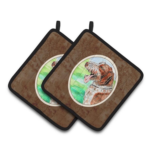 Carolines Treasures Italiano Spinone Pair of Pot Holders, 7.5 x 3 x 7.5 in. - 7134PTHD