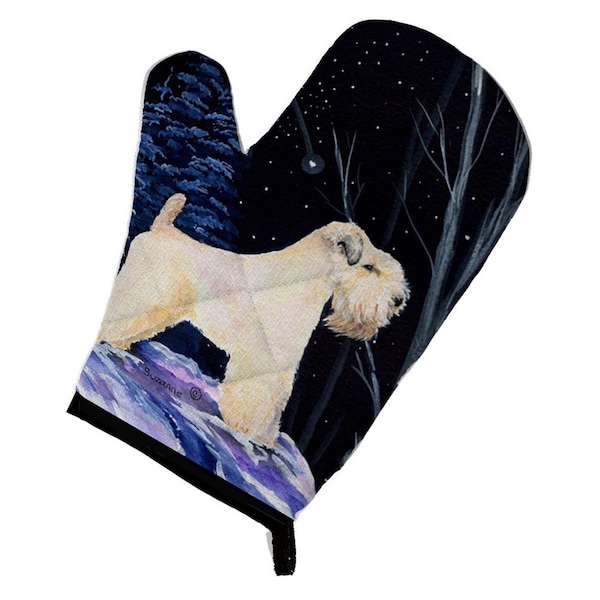 Carolines Treasures Starry Night Wheaten Terrier Soft Coated Oven Mitt - SS8386OVMT