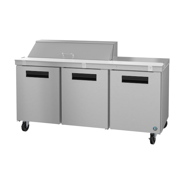Hoshizaki America Refrigerator, Three Section Sandwich Prep Table, Stainless Doors,  - SR72B-12