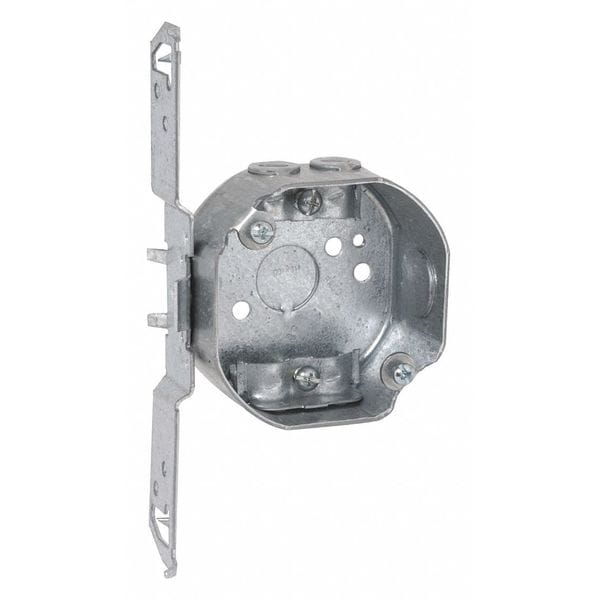 Raco Electrical Box, 11.8 cu in, Octagon Box Type, Steel, Octagon Shape - 119