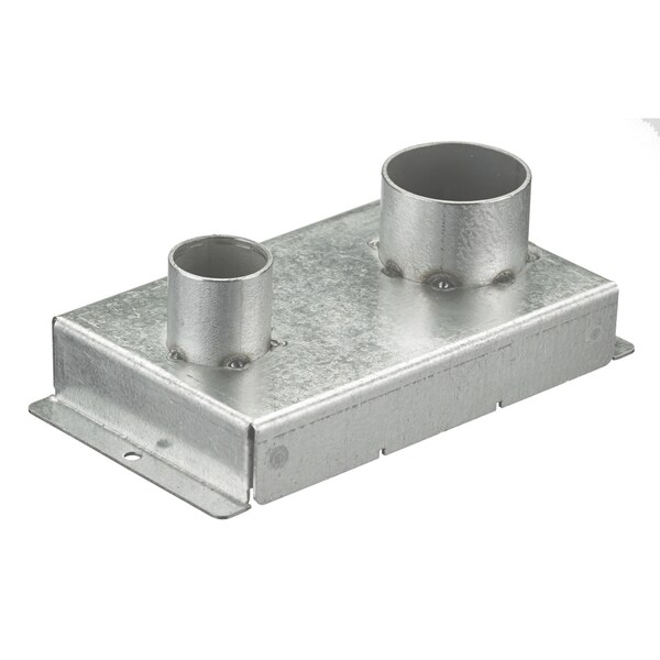 Hubbell Wiring Device-Kellems Recessed 8" Series, Replacement Fitting Box, (1) 3/4" EMT and (1) 1-1/4" EMT - S1R8JNC8