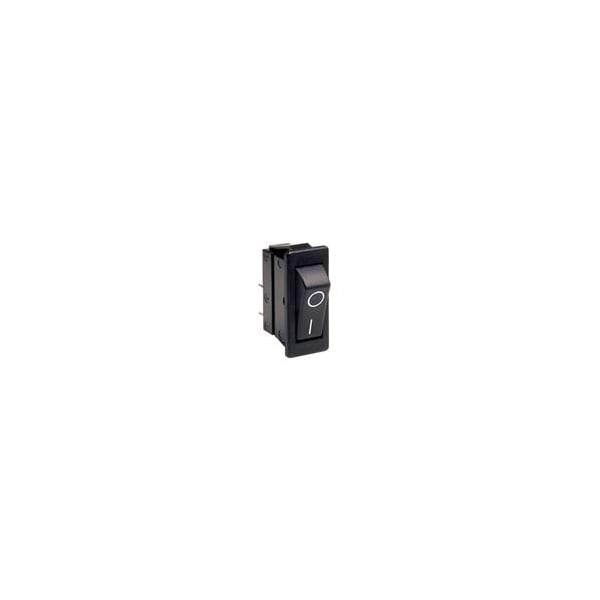 Interruptor basculante de arco eléctrico, Spst, Encendido-Apagado, 20A, 24Vdc, Terminal de conexión rápida, Actuador basculante, Montaje en panel - C1300AABR