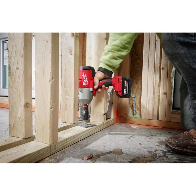 Llave de impacto de alto torque Milwaukee M18 de 18 voltios de iones de litio sin escobillas de 1/2 pulg. con anillo de fricción (solo herramienta) - 2666-20